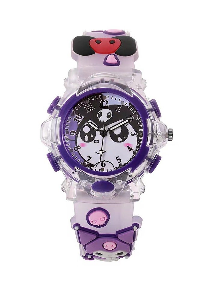 Girls' Watch - 3D Cartoon Colorful Luminous Waterproof Children's Watch, suitable for girls aged 2-8 years old, also makes a great toy for girls aged 3, 4, 5, 6, or 7 - Children's Gift - Image 5